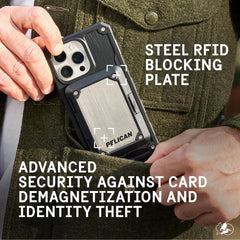 Pelican Shield RFID Blocking Wallet MagSafe - Black