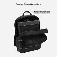 SLNT Essentials Faraday Laptop Backpack - Black