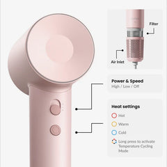 Laifen SE High Speed Hair Dryer - Matte Pink
