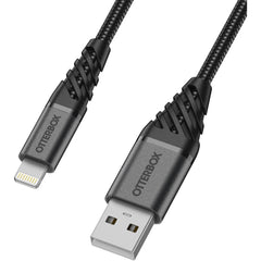 OtterBox Lightning to USB-A Cable For iPhone/iPad/MacBook 1M - Black