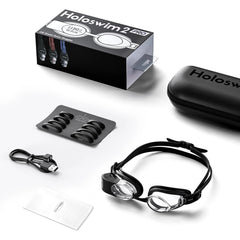 Holoswim 2 Pro AR Smart Swimming Goggles - Black