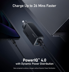 Anker GaNPrime 120W 3-Port Wall Charger - Black