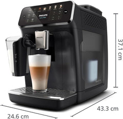 Philips LatteGo 4400 Series Automatic Espresso Coffee Machine - Black