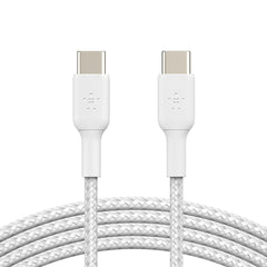 Belkin BOOST CHARGE Braided USB-C to USB-C Cable (1m) - White