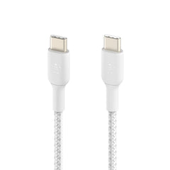 Belkin BOOST CHARGE Braided USB-C to USB-C Cable (1m) - White