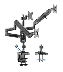 Brateck Triple Monitor Pole-Mounted Epic Gas Spring 17