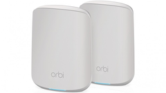 Netgear Orbi 2-Pack AX1800 Dual Band Mesh WiFi6 System - White