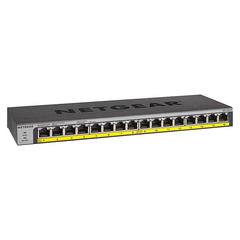 NETGEAR ProSAFE 16-Port Gigabit Switch with 76W PoE Budget - Grey