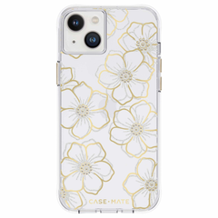 Case-Mate Floral Gems Case For Apple iPhone 14 Plus - Gold