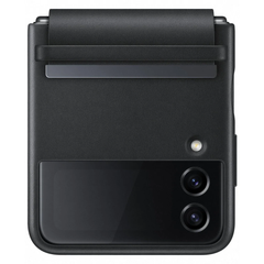 Samsung Galaxy Z Flip4 Flap Leather Cover - Black