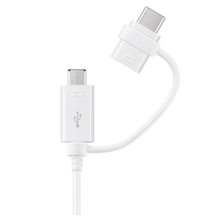 Samsung Data Cable Combo (Micro USB And Type C) - White