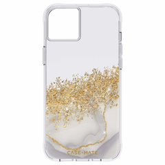 Case-Mate Karat Marble Case For iPhone 14 Plus - White Marble