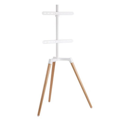 Brateck Pastel Easel Studio TV Floor Tripod Stand - Matte White