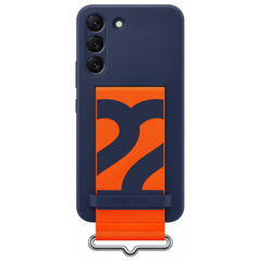 Samsung Galaxy S22 Silicone with Strap Cover - Navy