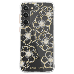 Case-Mate Floral Gems Case For Samsung Galaxy S23+ - Clear/Gold