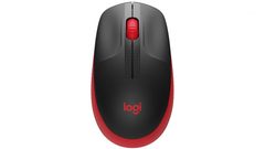 Logitech M190 Full-Size Wireless Mouse - Red