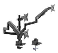 Brateck Triple Monitor Pole-Mounted Thin Gas Spring 17