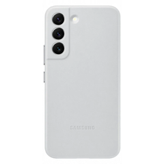 Samsung Galaxy S22 Leather Cover - Light Grey