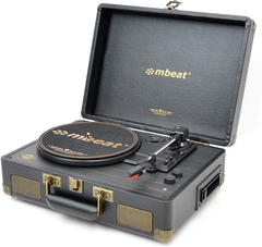 mbeat Uptown Retro Bluetooth Turntable & Cassette Player - Black