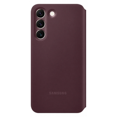 Samsung Galaxy S22 Smart Clear View Cover - Burgundy