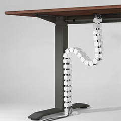 Brateck Quad Entry Vertebrae Cable Management Spine - White