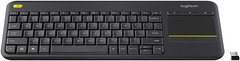 Logitech K400 Plus Wireless Keyboard with Touchpad - Black
