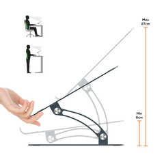 mbeat Stage S6 Adjustable Elevated Laptop & MacBook Stand - Grey