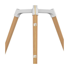 Brateck Pastel Easel Studio TV Floor Tripod Stand - Matte White
