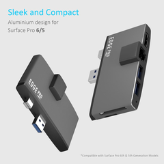 mbeat Edge Pro Multifunction USB-C Hub For Surface Pro 5/6 - Black