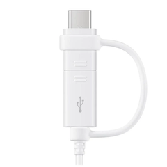 Samsung Data Cable Combo (Micro USB And Type C) - White
