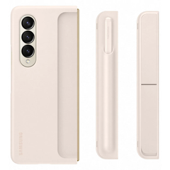 Samsung Standing Cover With Pen For Galaxy Z Fold4 - Sand