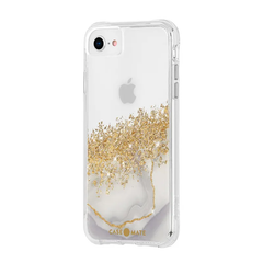 Case-Mate Karat Marble Case For Apple iPhone 6/7/8/SE - Clear/Gold