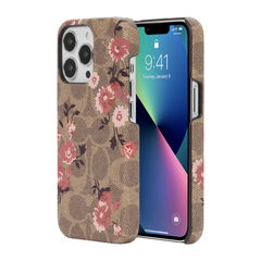 KSNY Coach Slim Wrap Case For iPhone 13 Pro - Signature C Rose
