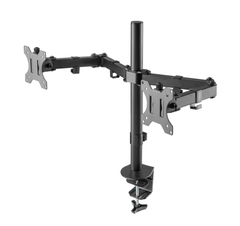 Brateck Double Joint Articulating Steel Dual Monitor Arm 13’’-32’’