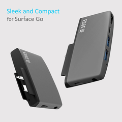 mbeat Edge Go Multifunction USB-C Hub For Surface Go - Black/Grey
