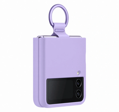 Samsung Silicone Cover With Ring For Galaxy Z Flip4 - Bora Purple