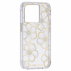 Case-Mate Floral Gems Case For Apple iPhone 14 Pro - Gold