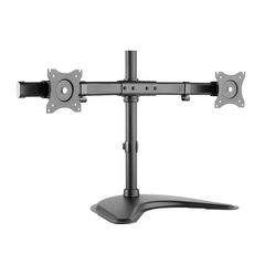 Brateck Curved Horizontal Rail Dual Monitor Array Desktop Stand