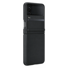 Samsung Galaxy Z Flip4 Flap Leather Cover - Black