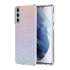 KSNY HS Protect Case For Samsung Galaxy S21+ - Ombre Glitter Pink