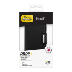 OtterBox Strada Series Case For Samsung Galaxy S22 Ultra - Black