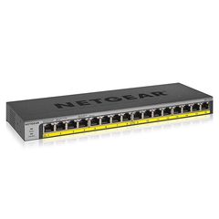NETGEAR ProSAFE 16-Port Gigabit Switch with 76W PoE Budget - Grey