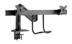 Brateck Dual Monitors Select Gas Spring Aluminum Monitor Arm - Black