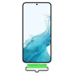 Samsung Galaxy S22 Silicone with Strap Cover - White