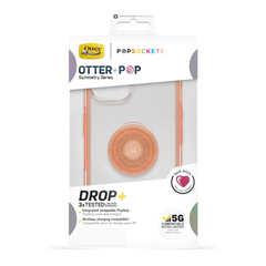 OtterBox Otter+Pop Symmetry Case For Apple iPhone 13- Clear/Orange