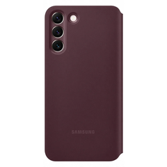 Samsung Galaxy S22+ Smart Clear View Cover - Burgundy