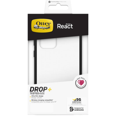 OtterBox React Case For Samsung Galaxy S22 Ultra - Black Crystal