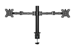 Brateck Affordable Steel Articulating Dual Monitor Arm - Black