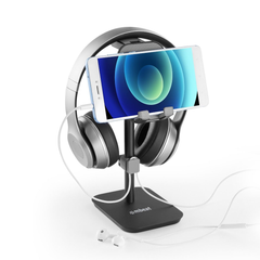 mbeat Stage S3 2 in 1 Headphone & Tiltable Phone Stand - Black
