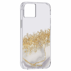 Case-Mate Karat Marble Case For iPhone 14 Plus - White Marble